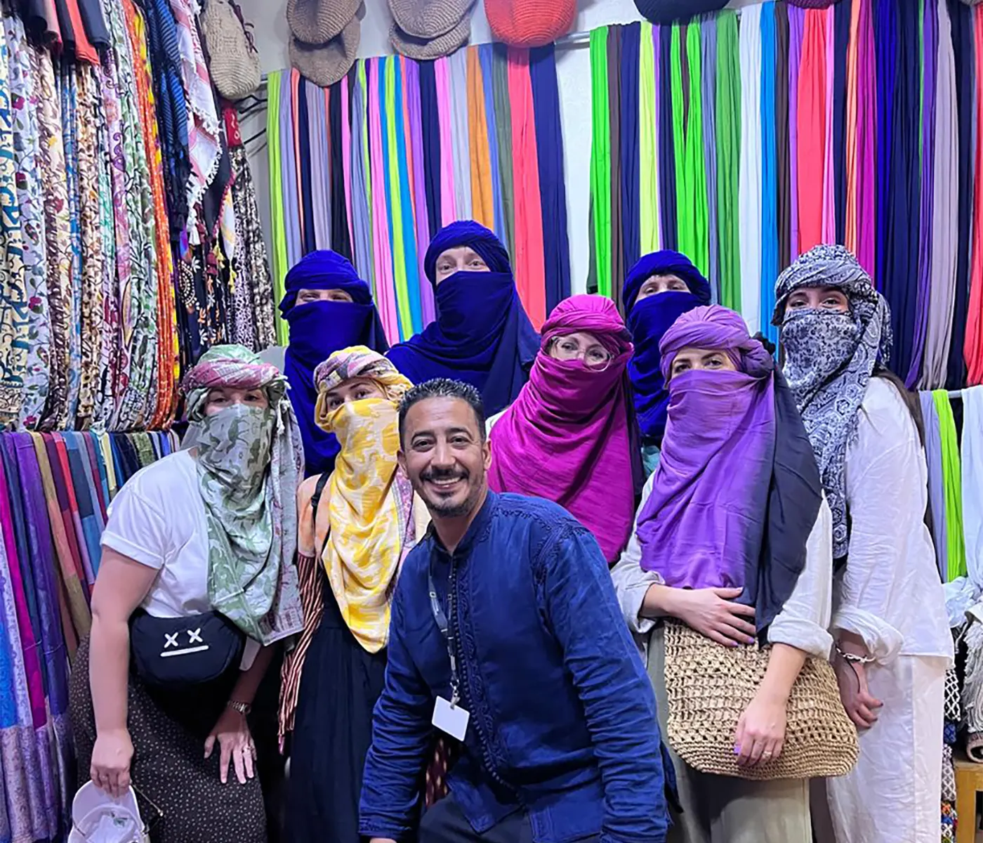Local guide sharing Moroccan culture with travellers