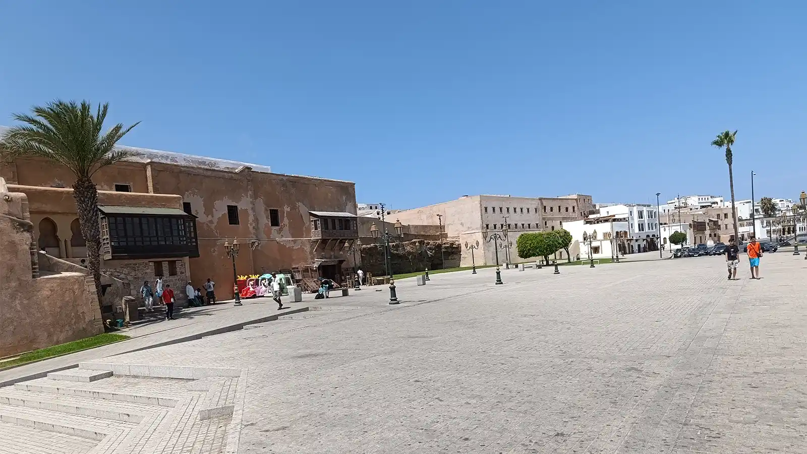 Rabat night walking tour near old medina walls, cafés and relaxed evening walk route