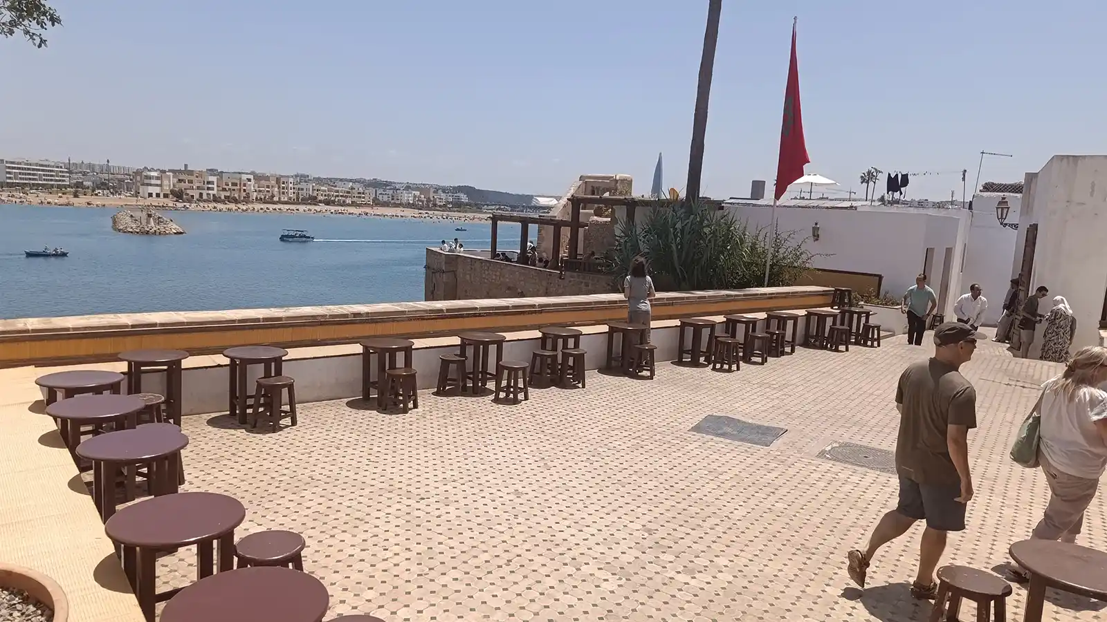 Rabat private city tour with Bouregreg river view and ocean terrace atmosphere